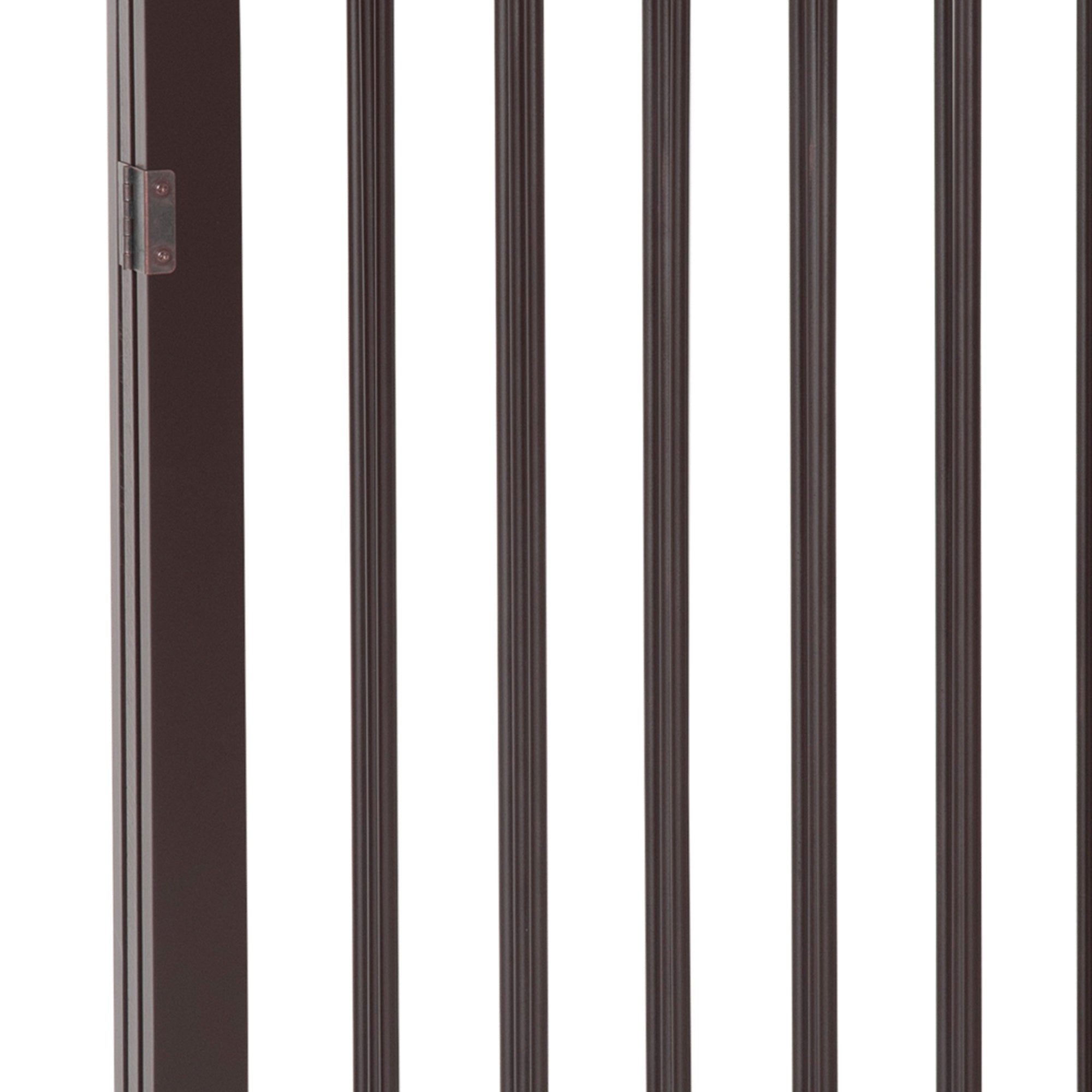 PawHut 3 Panel Stair Gate Foldable Dog Door Gate Indoor Free Standing Safety Gate Pet Barrier 76cm Height