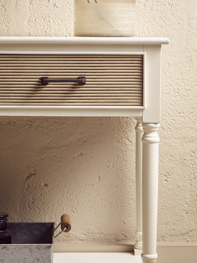 Hamilton 2 Drawers White Console Table