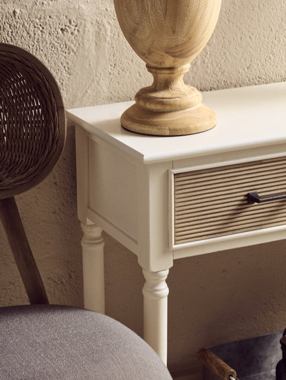 Hamilton 2 Drawers White Console Table