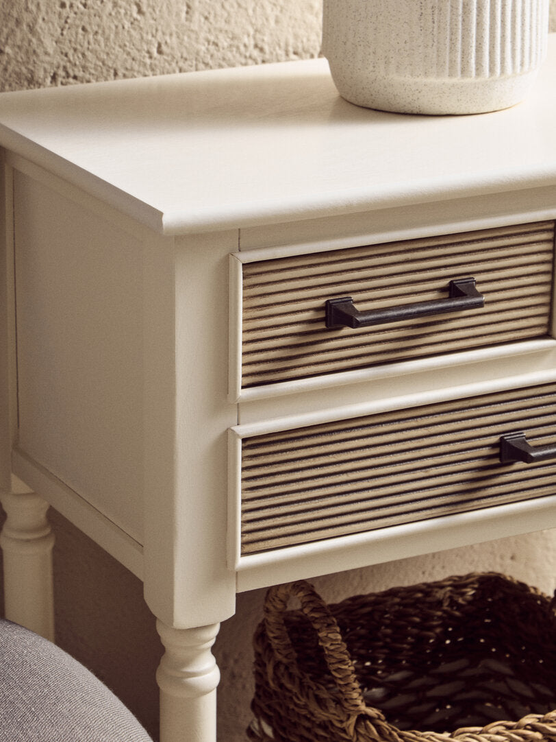 Hamilton 3 Drawers White Console Table