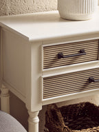 Hamilton 3 Drawers White Console Table