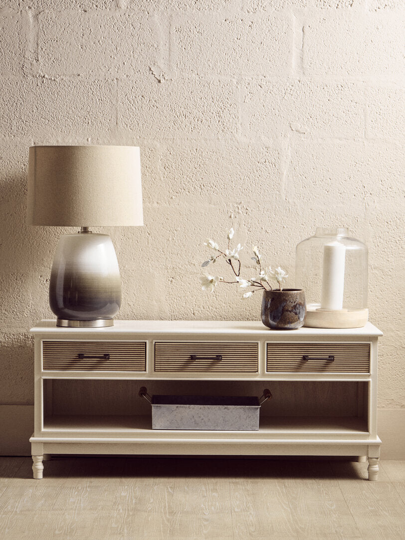 Hamilton 3 Drawer White Cabinet