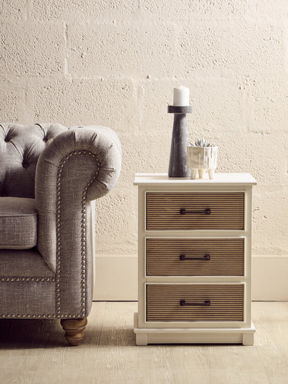 Hamilton White 3 Drawer Chest