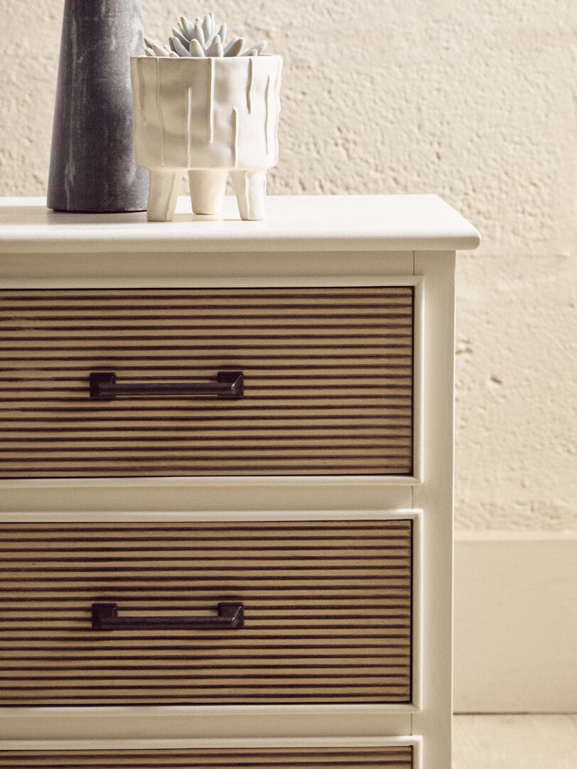 Hamilton White 3 Drawer Chest