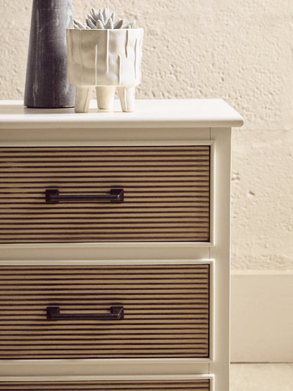 Hamilton White 3 Drawer Chest