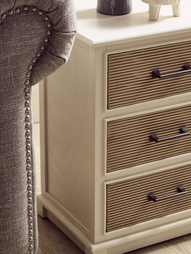 Hamilton White 3 Drawer Chest