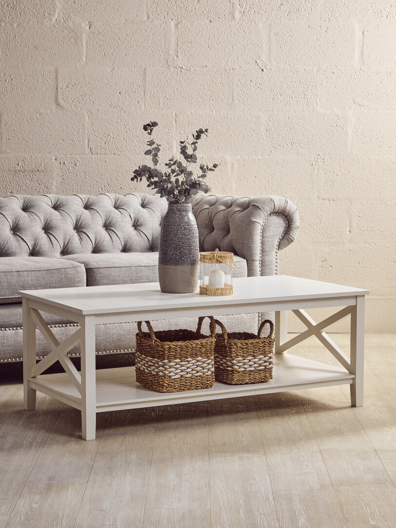 Hamilton White Rectangular Coffee Table