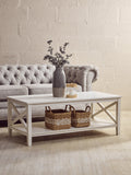 Hamilton White Rectangular Coffee Table