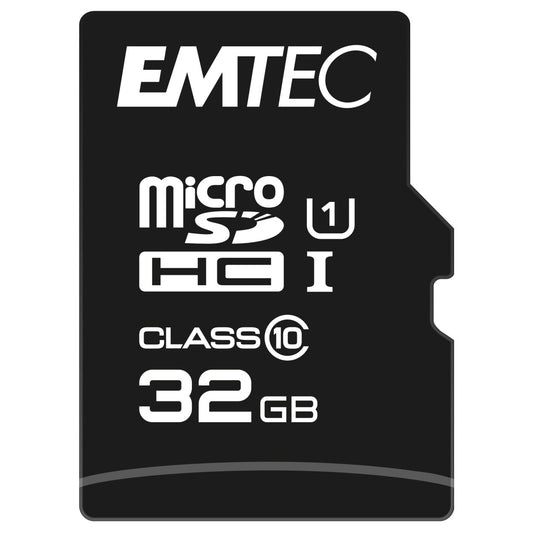 EMTEC 32GB UHS-I U1 EliteGold MicroSD Memory Card with Adapter