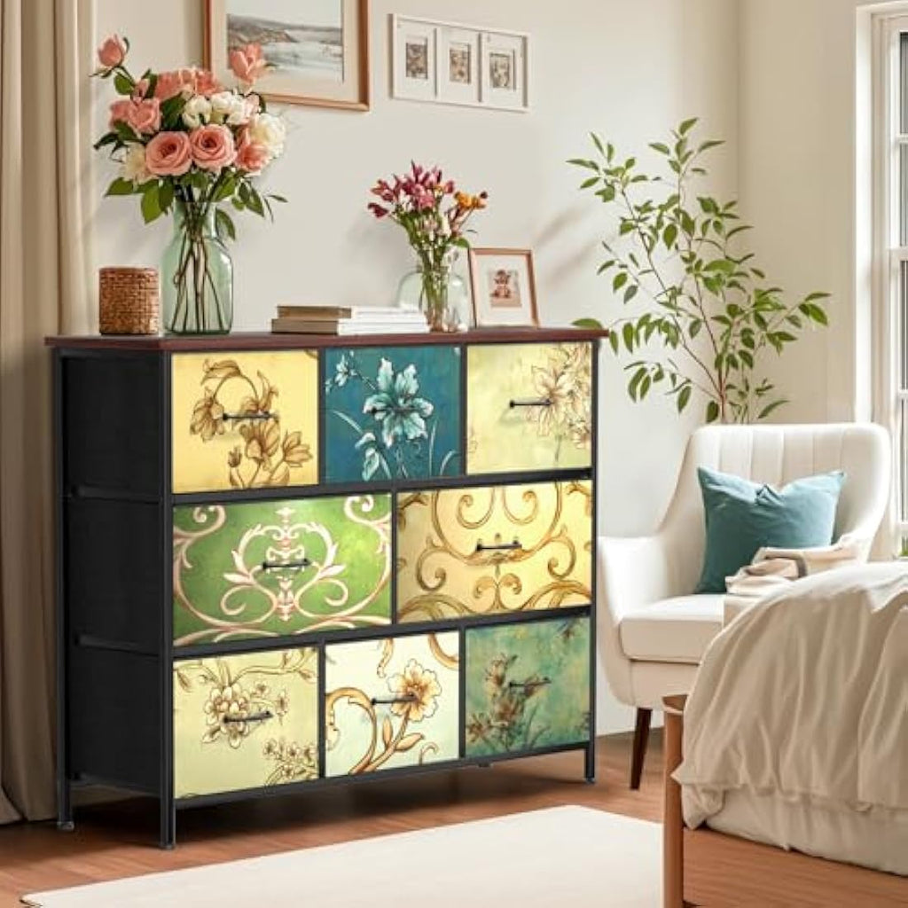 Vintage Style 8 Drawer Chest