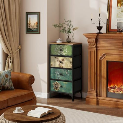 LYNCOHOME 4 Drawer Narrow Chest