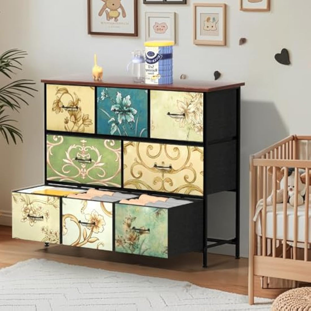 Vintage Style 8 Drawer Chest