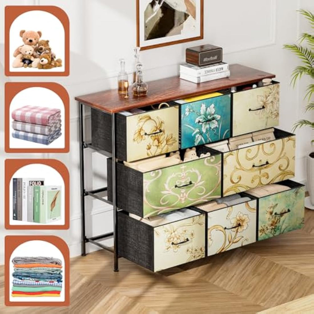 Vintage Style 8 Drawer Chest