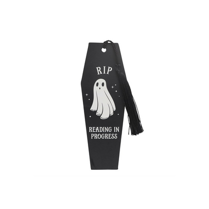 RIP Reading In Progress Coffin Bookmark