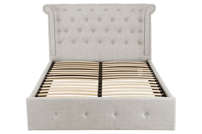 Madison Light Grey Ottoman Double Bed