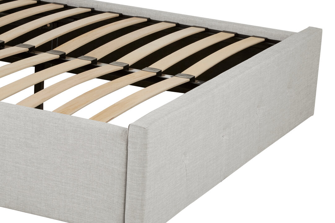 Madison Light Grey Ottoman Double Bed