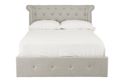 Madison Light Grey Ottoman Double Bed