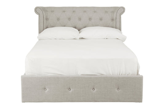 Madison Light Grey Ottoman Double Bed