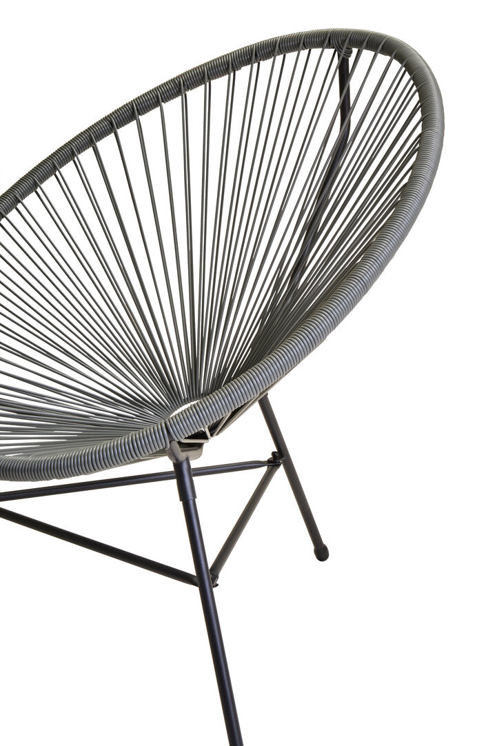 Milan Grey 3 Piece Rattan Patio Set