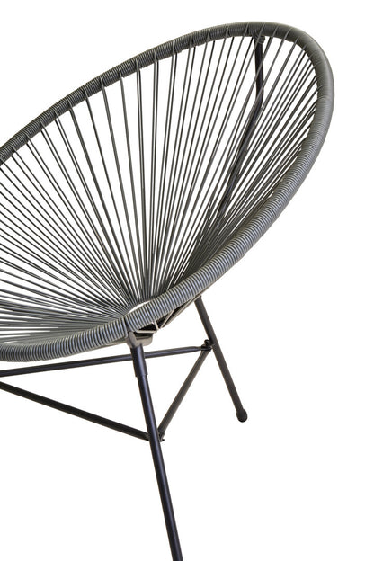 Milan Grey 3 Piece Rattan Patio Set