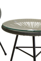 Milan Grey 3 Piece Rattan Patio Set