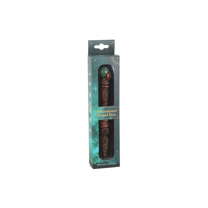 Abundance Green Aventurine Crystal Wand Pen