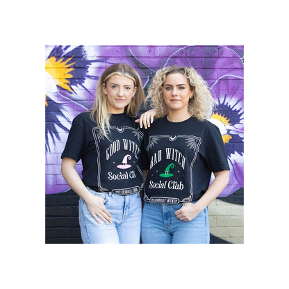 Green Bad Witch Social Club Unisex T-shirt Size L