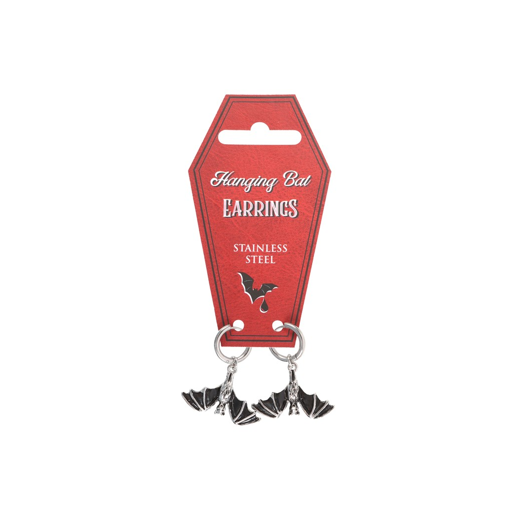 Hanging Bat Earrings