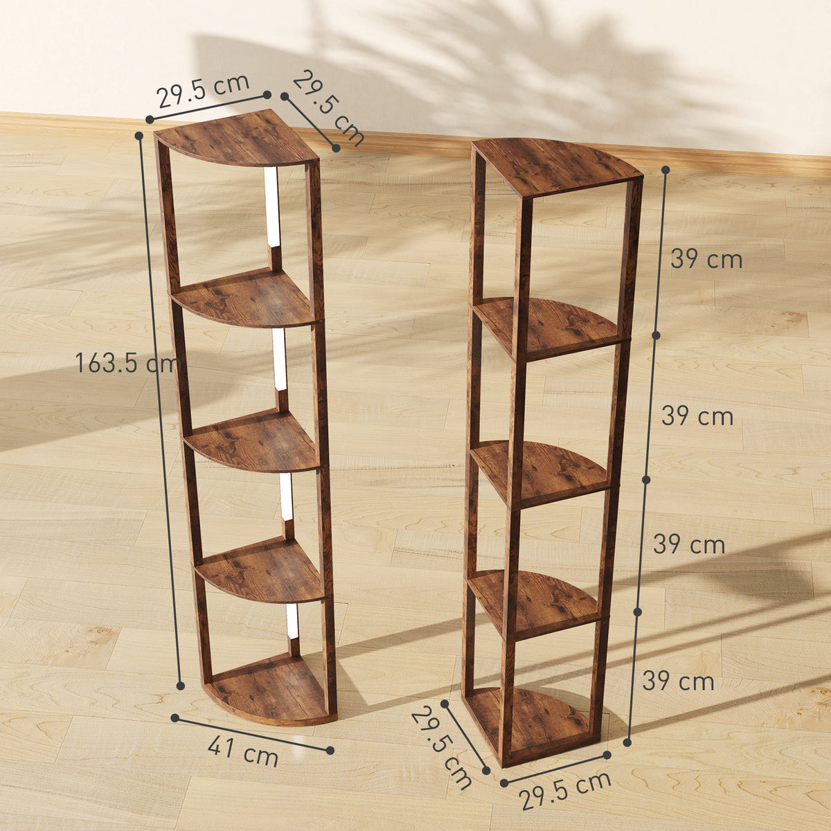 Three-Tier Corner Floor Lamp