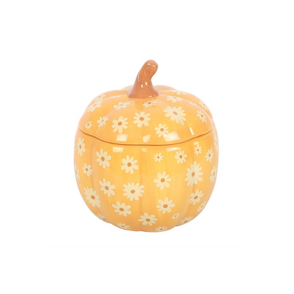 Groovy Floral Pumpkin Oil Burner