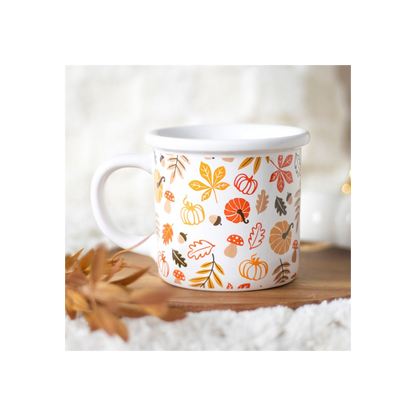 Autumn Leaves and Pumpkins Mug