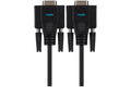 Maplin Premium Serial RS232 Null Modem 9 Pin Female Cable - Black, 3m