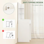HOMCOM Dressing Table with Mirror and Storage - White