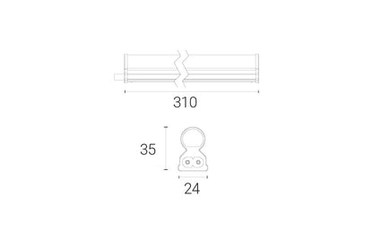 4lite High Performance 310mm 4K LED Undercabinet Linklight