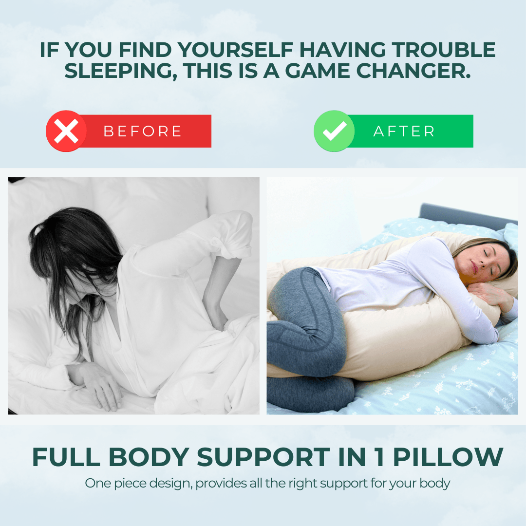 9 Ft Maternity Pillow And Case - Light Pink