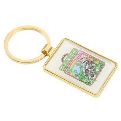 Learn About Recycling Keyring by Steven Rhodes