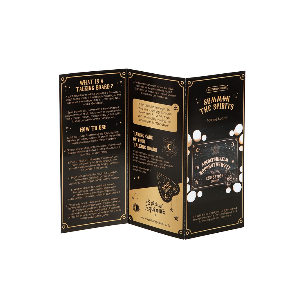 Black Talking Board with Planchette
