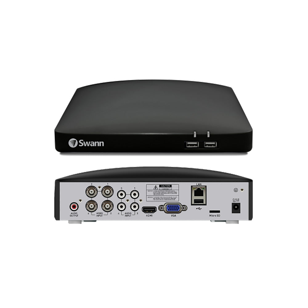 Swann 1080p 64GB 4-Channel Wired DVR CCTV Kit with 2 Bullet Cameras