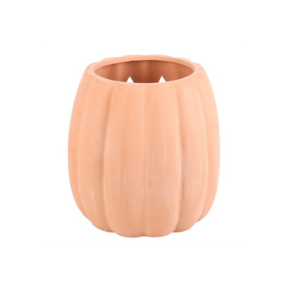 25cm Terracotta Cut Out Pumpkin Decoration