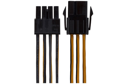 Maplin 6-pin PCIe Male to 8-pin ATX12V Female CPU Connector Lead - 0.15m