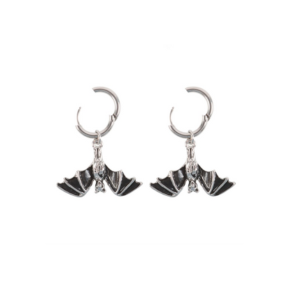 Hanging Bat Earrings