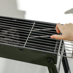 Outsunny Foldable Charcoal Grill - Black