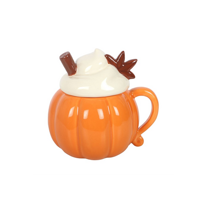 Pumpkin Cream Lidded Oil Burner and Wax Warmer