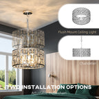 72 Glass Crystallite Chandelier - Silver-Tone