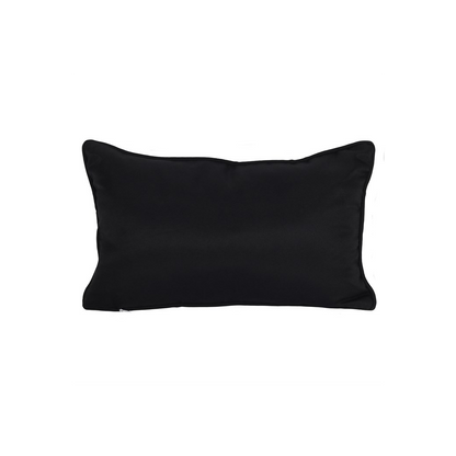 Small Rectangular Black and White Talking Board Cushion