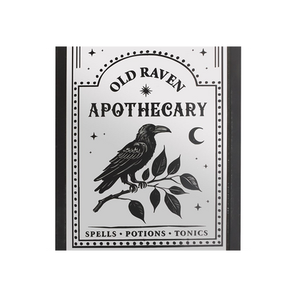 Old Raven Apothecary Mirrored Wall Art