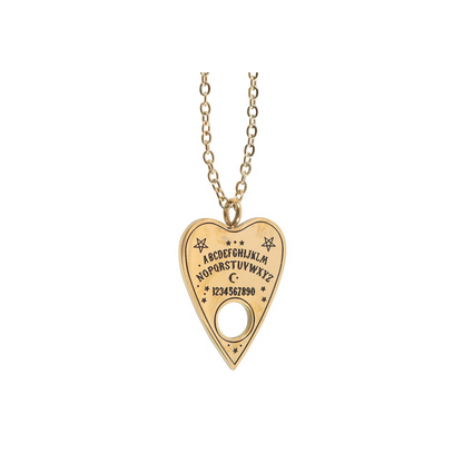 Talking Board Planchette Necklace Greeting Card