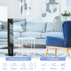 Ice Cooling Tower Fan, Water Conditioner Evaporative Air Cooler Unit with 4 Modes, 3 Speed, Remote Control, Timer, Oscillating for Home Bedroom, Black