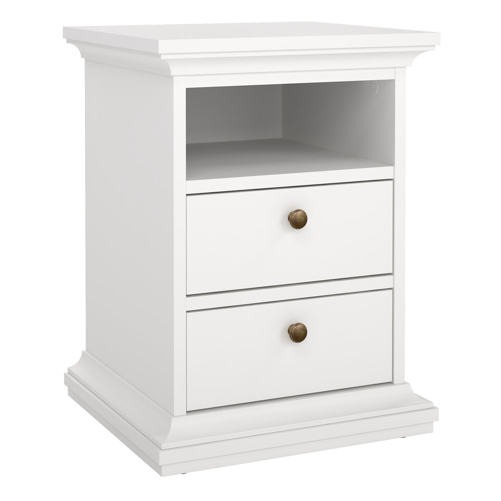 Primrose Bedside 2 Drawers in White