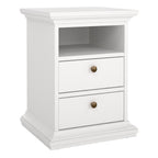 Primrose Bedside 2 Drawers in White